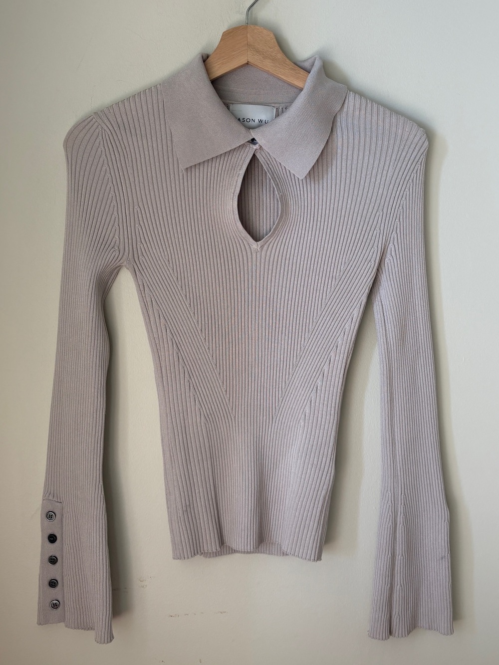 Jason Wu designer ribbed knit top size Sm